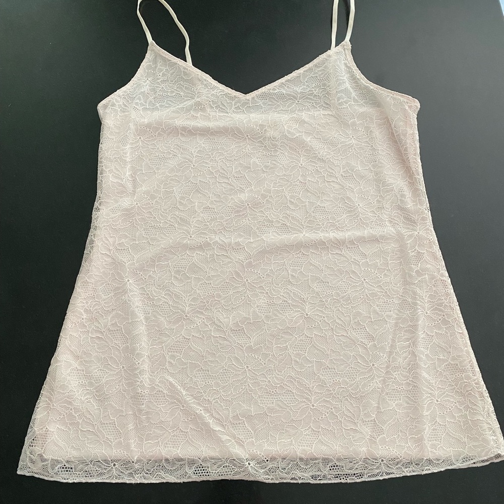 Floral Pink Banana Republic Lace Sweater Tank